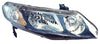 Head Lamp Passenger Side Honda Civic Hybrid 2006-2011 Capa