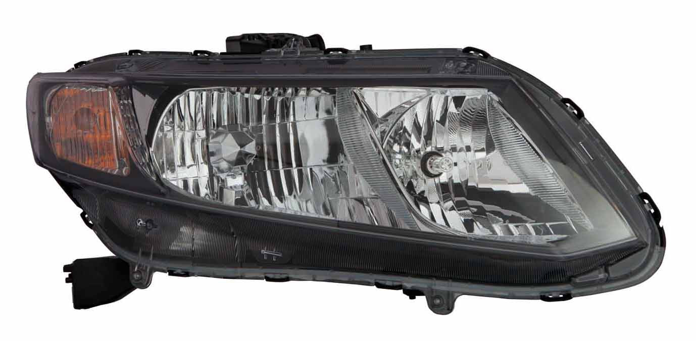 Phare avant côté passager pour Honda Civic Hybrid 2013-2015, halogène, référence HO2503150C - Hunt Parts