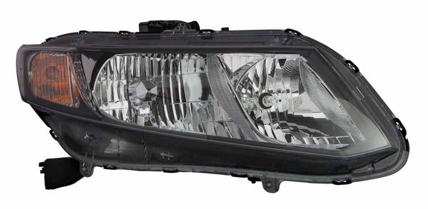 Head Lamp Passenger Side Honda Civic Hybrid 2013-2015 Halogen Capa , Ho2503150C