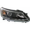 2013-2015 Honda Accord Sedan Head Lamp Passenger Side Halogen With Led Drl 3.5L Ex-L Models High Quality
