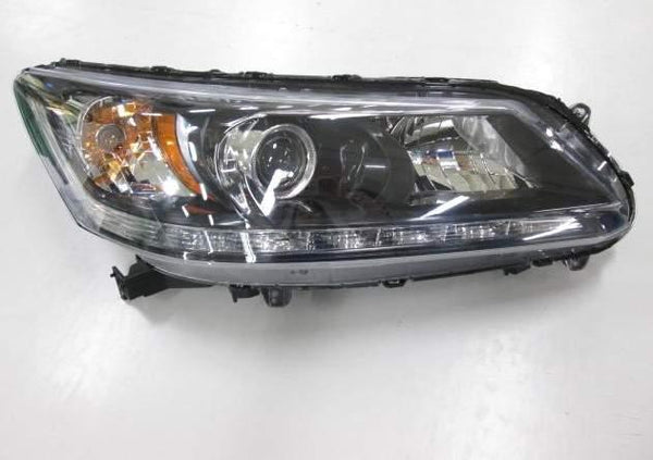 2013-2015 Honda Accord Sedan Head Lamp Passenger Side Halogen With Led Drl 3.5L Ex-L Models High Quality