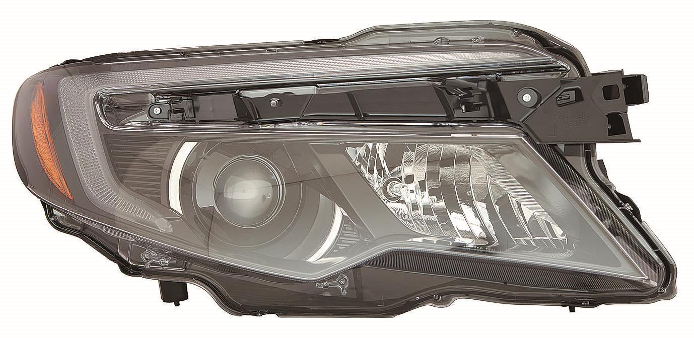 Phare avant côté passager halogène avec feux de jour à LED et allumage/extinction automatique pour Honda Pilot 2016-2020, référence HO2503167C - Hunt Parts