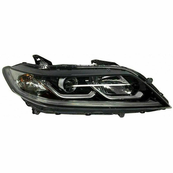 2016-2017 Honda Accord Coupe Head Lamp Passenger Side Halogen With Led Drl Ex/Ex-L Model High Quality