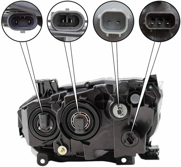 2019-2021 Honda Civic Sedan Head Lamp Passenger Side Halogen With Black Bezel Economy Quality