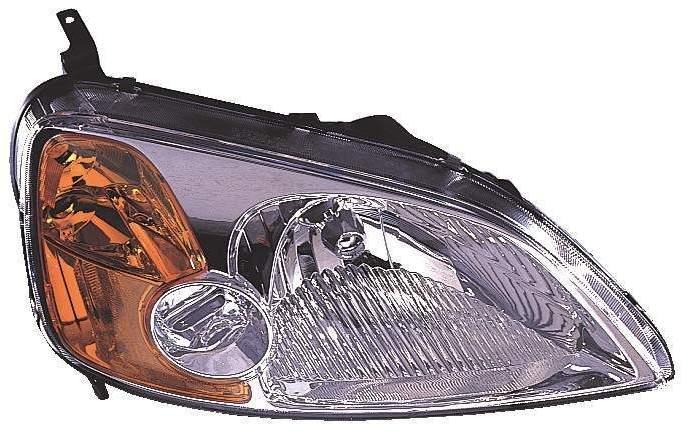 Phare avant côté passager pour Honda Civic Coupé 2001-2003, haute qualité, HO2519102