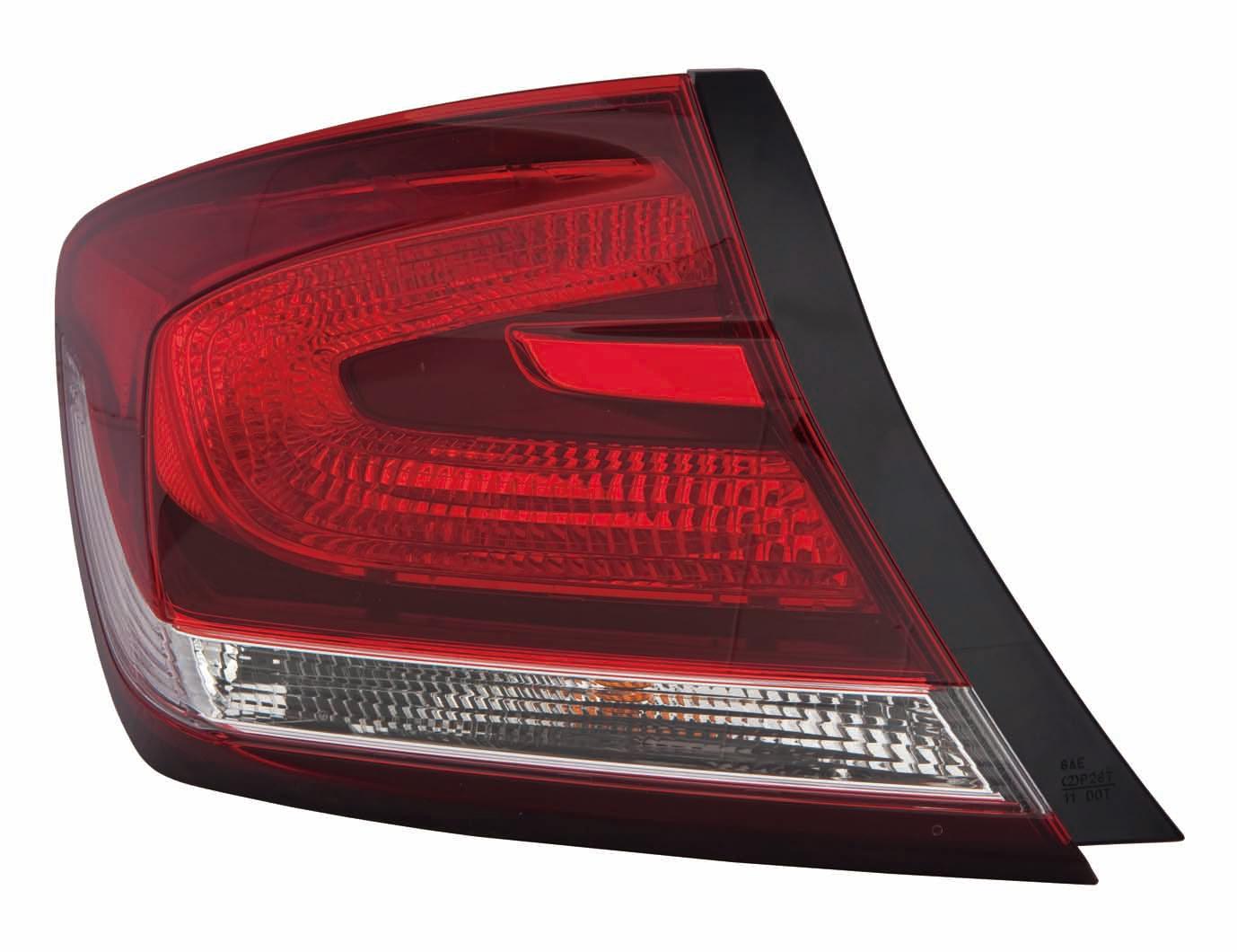 Feu arrière côté conducteur pour Honda Civic Berline 2013-2015, haute qualité, HO2804102