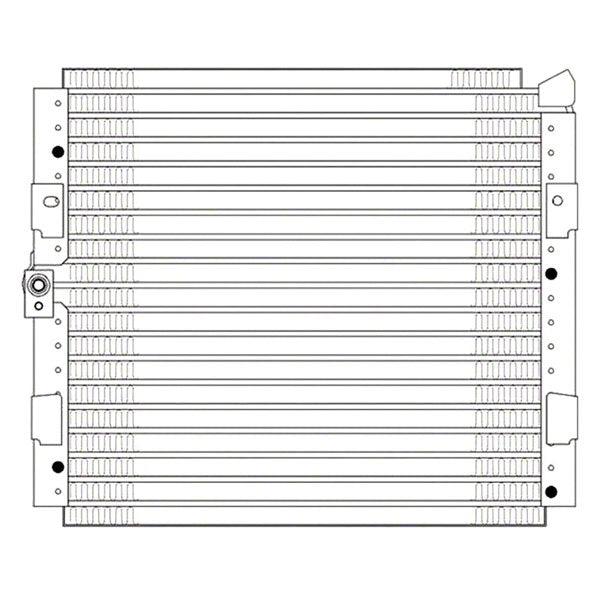 Condenseur Honda Civic Hatchback 1994-1995 4540, HO3030112