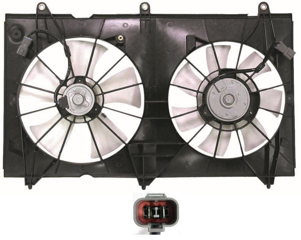 Ensemble ventilateur de refroidissement pour Honda Accord Sedan 2003-2007 4 cylindres, HO3115121