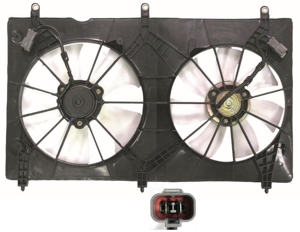 Ensemble ventilateur de refroidissement pour Honda Accord Coupé 2003-2007 4 cylindres, marque Valeo, HO3115134