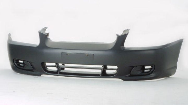 2000-2002 Hyundai Accent Sedan Bumper Front Primed Without Fog Lamp Hole