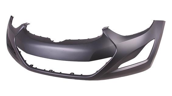 2014-2016 Hyundai Elantra Sedan Bumper Front Primed Usa Built Without Tow Hook Hole Capa