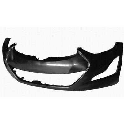 2014-2016 Hyundai Elantra Sedan Bumper Front Primed Korea Built With Tow Hook Hole Capa