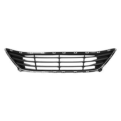 Calandre inférieure pour Hyundai Elantra Sedan 2014-2016 (fabrication USA), noire avec moulure chromée, HY1036129
