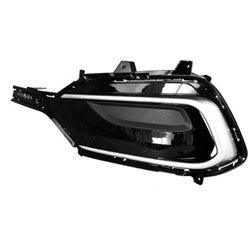 Calandre côté conducteur Hyundai Santa Fe Sport 2017-2018 Noir/Argent métallisé avec insert perforé Sport, HY1038141