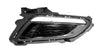 2016-2017 Hyundai Sonata Hybrid Daytime Running Lamp Bezel Driver Side Black With Chrome