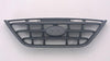 2004-2006 Hyundai Elantra Grille Sedan Black With Fog Lamp Hole Type