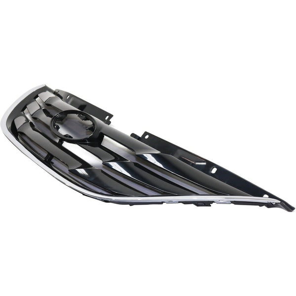 Grille Hyundai Sonata 2011-2013 Matte Black With Chrome Mldg Exclude Hybrid , Hy1200162U