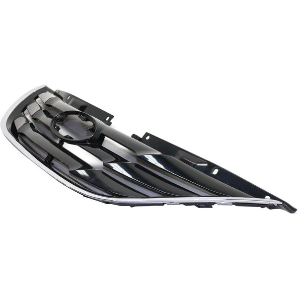 2011-2013 Hyundai Sonata Grille Matte Black With Chrome Mldg Exclude Hybrid