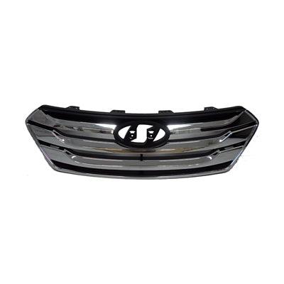Calandre Hyundai Santa Fe Sport 2013-2014 chromée/noire, HY1200163