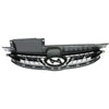 2011-2013 Hyundai Elantra Sedan Grille Korea Built Matte-Dark Gray With Chrome Mldg Ltd Model