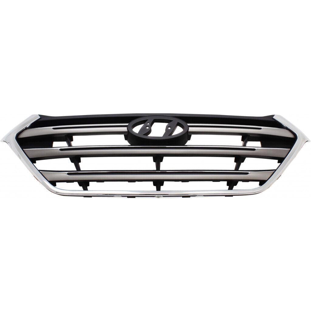 Calandre Hyundai Tucson 2016 Noir/Argent avec moulure chromée, HY1200190