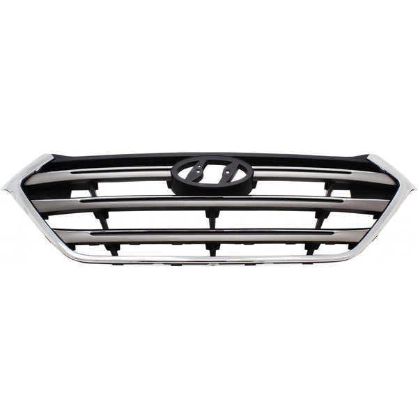 2016 Hyundai Tucson Grille Black/Silver With Chrome Molding