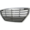 2015-2016 Hyundai Genesis Sedan Grille Chrome Silver/Satin Without Adaptive Cruise