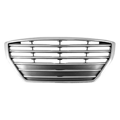 Calandre Hyundai Genesis Sedan 2015-2016 Chrome Argent/Satin Sans régulateur de vitesse adaptatif, HY1200191
