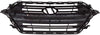 2017-2018 Hyundai Elantra Sedan Grille Black With Silver Bars/Silver Front Usa Built