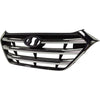 2017-2018 Hyundai Tucson Grille With Silver Bars With Chrome Front