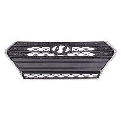 2018-2020 Hyundai Accent Hatchback Grille Chrome Front With Black Bars Use Without Auto-Brake
