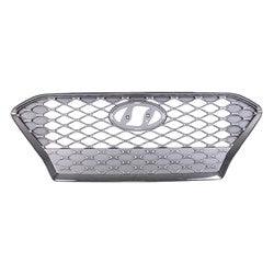 2018-2021 Hyundai Kona Grille Silver Gray With Smoke Chrome Front