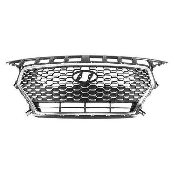 2018-2020 Hyundai Elantra Gt Grille Ptd With Chrome Front