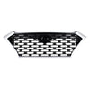 2019-2021 Hyundai Tucson Grille Ptd Black With Silver Front Without Camera