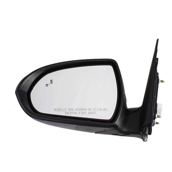 2017-2018 Hyundai Elantra Sedan Mirror Driver Side Power Heated Manual Fold With Blind Spot/Signal