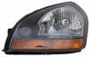 2008-2009 Hyundai Tucson Head Lamp Driver Side Orange Reflector Black Bezel High Quality