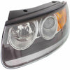 2012 Hyundai Santa Fe Head Lamp Driver Side Halogen With Clear Lower Reflector Black Bezel High Quality