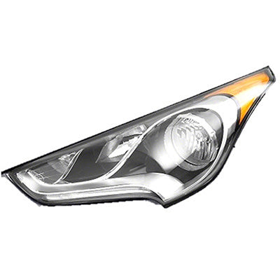 Phare avant gauche (côté conducteur) pour Hyundai Veloster 2012-2017 (non projecteur) pour modèle non turbo, référence Hy2502168C - Hunt Parts