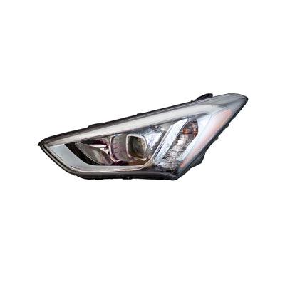 Phare avant gauche pour Hyundai Santa Fe Sport 2013-2016, phare sport HID, contour noir, haute qualité, HY2502179