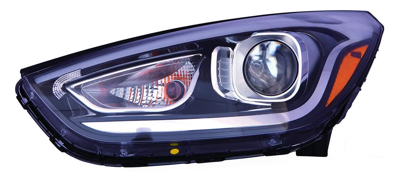 Phare avant gauche (côté conducteur) pour Hyundai Tucson 2014-2015, halogène haute qualité, HY2502185