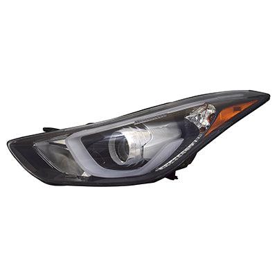 Phare avant gauche (côté conducteur) pour Hyundai Elantra Berline 2014-2016, projecteur LED de haute qualité, fabriqué aux États-Unis, HY2502186