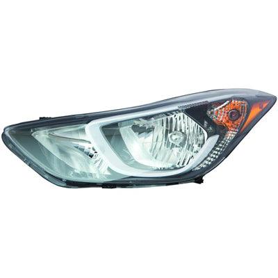 Phare avant gauche (côté conducteur) pour Hyundai Elantra berline 2014-2016, halogène, fabriqué aux États-Unis, HY2502187V
