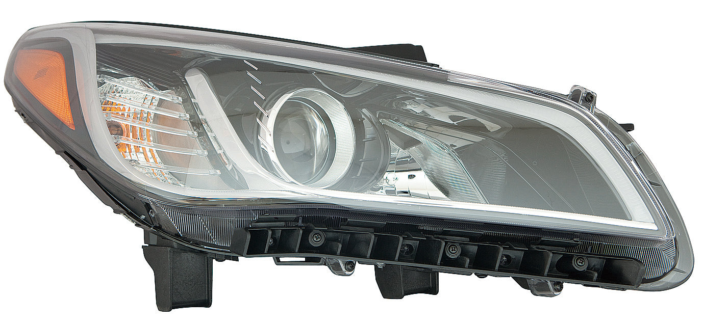 Phare avant gauche halogène pour Hyundai Sonata 2016-2017 SE/Eco Capa, référence HY2502201C - Hunt Parts