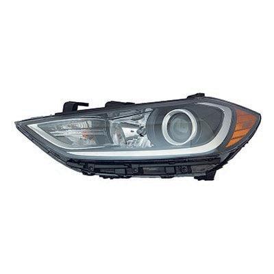 2017-2018 Hyundai Elantra Sedan Head Lamp Driver Side Halogen Usa Built Without Drl Economy Quality