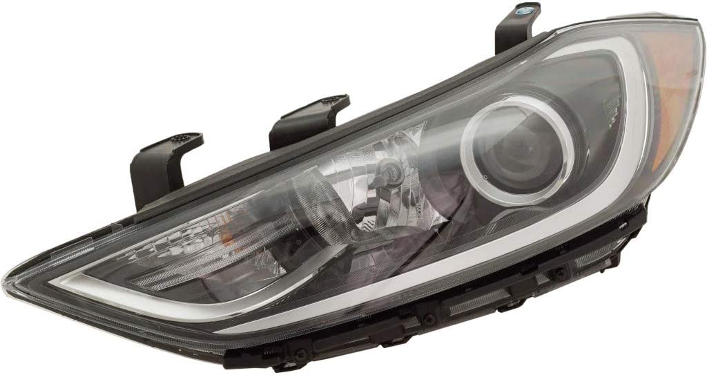 Phare avant gauche pour Hyundai Elantra Sedan 2017-2018, ampoule HID avec éclairage adaptatif, référence HY2502207C - Hunt Parts