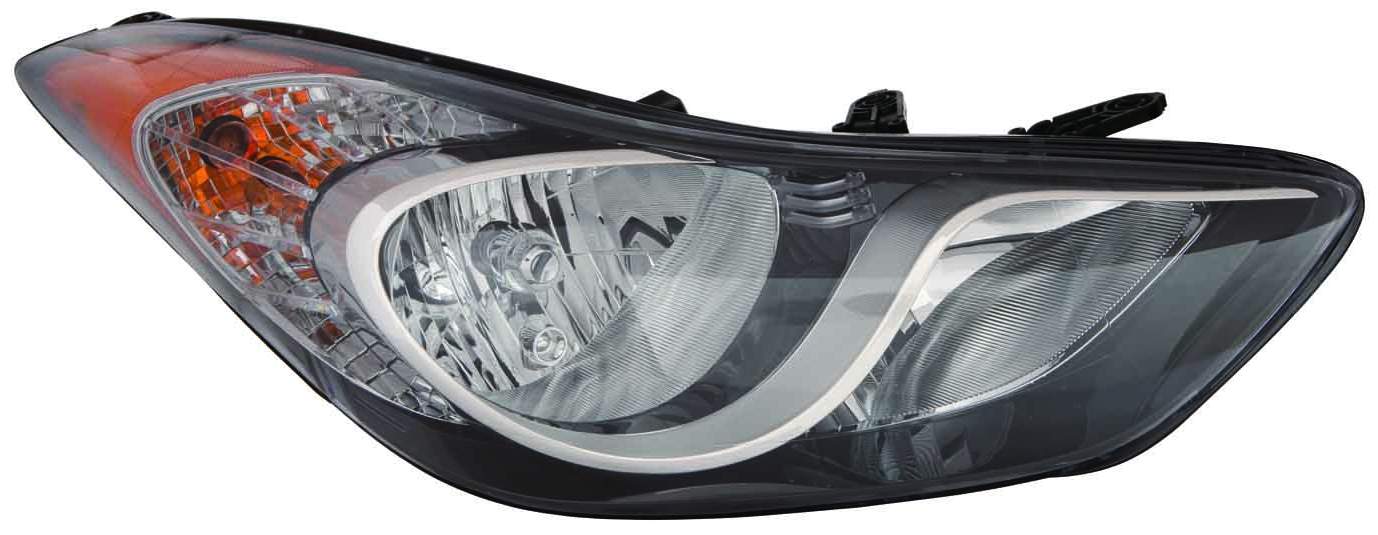Phare avant côté passager pour Hyundai Elantra Coupé 2013 (fabrication coréenne), référence Hy2503164U - Hunt Parts
