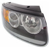 2012 Hyundai Santa Fe Head Lamp Passenger Side Halogen With Clear Lower Reflector Black Bezel High Quality
