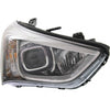 2013-2016 Hyundai Santa Fe Sport Head Lamp Passenger Side Halogen Sports Black Bezel High Quality