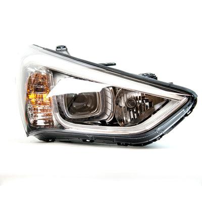 2013-2016 Hyundai Santa Fe Sport Head Lamp Passenger Side Halogen Sports Black Bezel High Quality