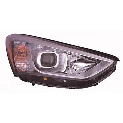Phare avant côté passager pour Hyundai Santa Fe 2013-2016, halogène, modèle GLS/Ltd, haute qualité, HY2503175